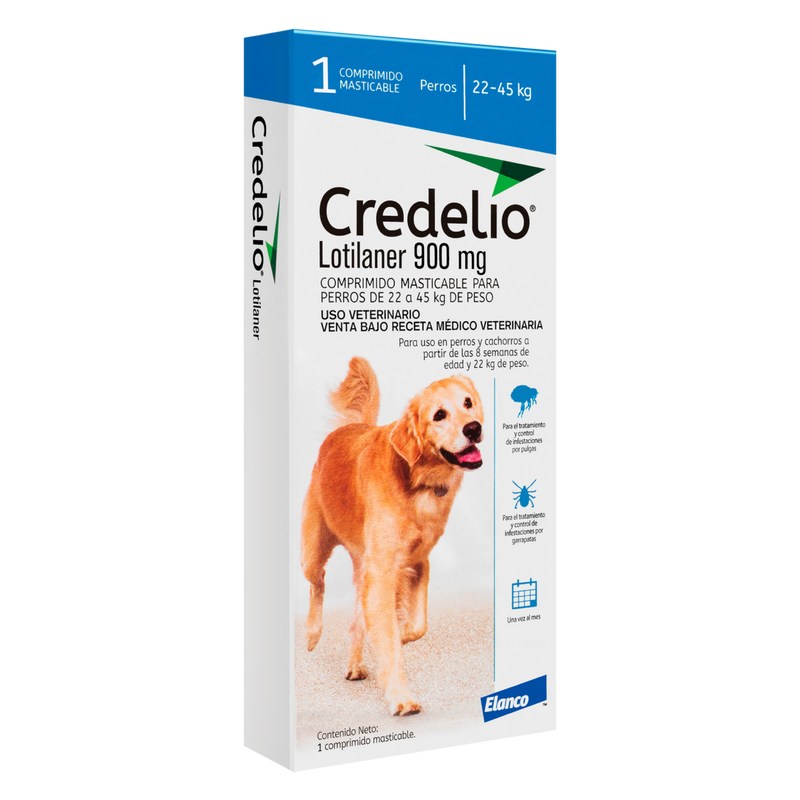Credelio Lotilaner 900 mg (22 - 45 Kg)