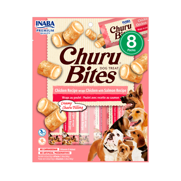 Churu® Bites Perros Pollo con Salmón (8 unidades)
