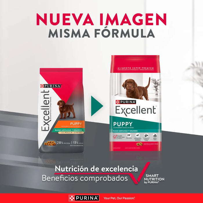 Purina Excellent Cachorro Razas Medianas y Grandes