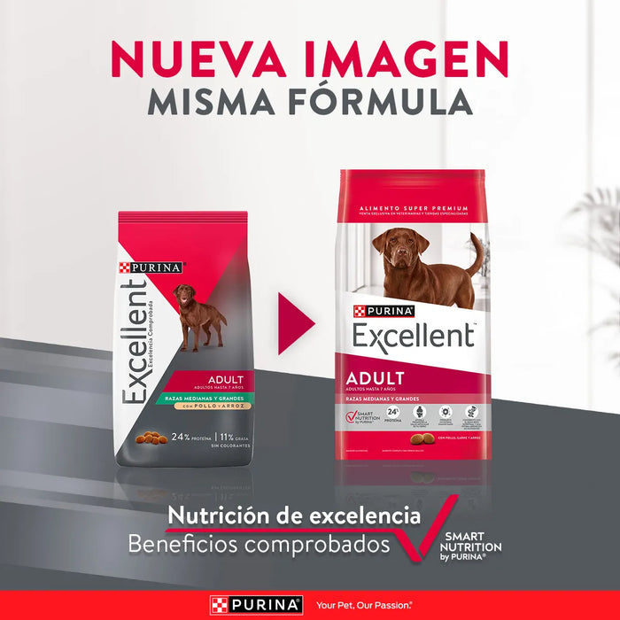 Purina Excellent Adultos Razas Medianas y Grandes