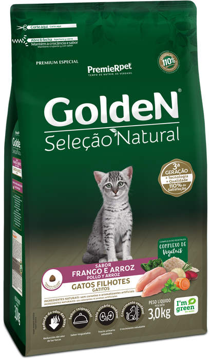 Golden Selec Natural Gatitos Pollo y Arroz