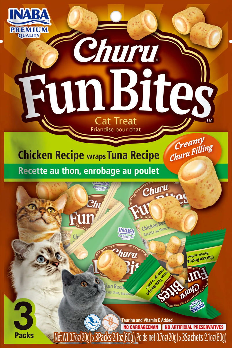 Churu® Bites Fun Bites Gatos Pollo & Atún (3 unidades)