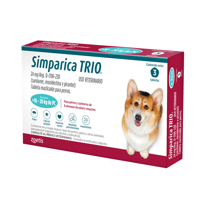 Simparica® TRIO 24mg 10-20 Kg