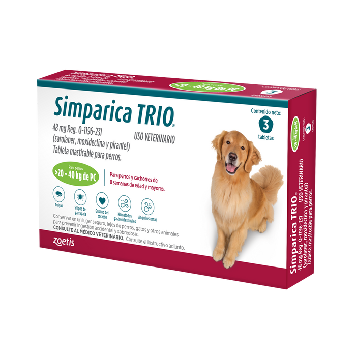 Simparica® TRIO 48mg 20-40 Kg