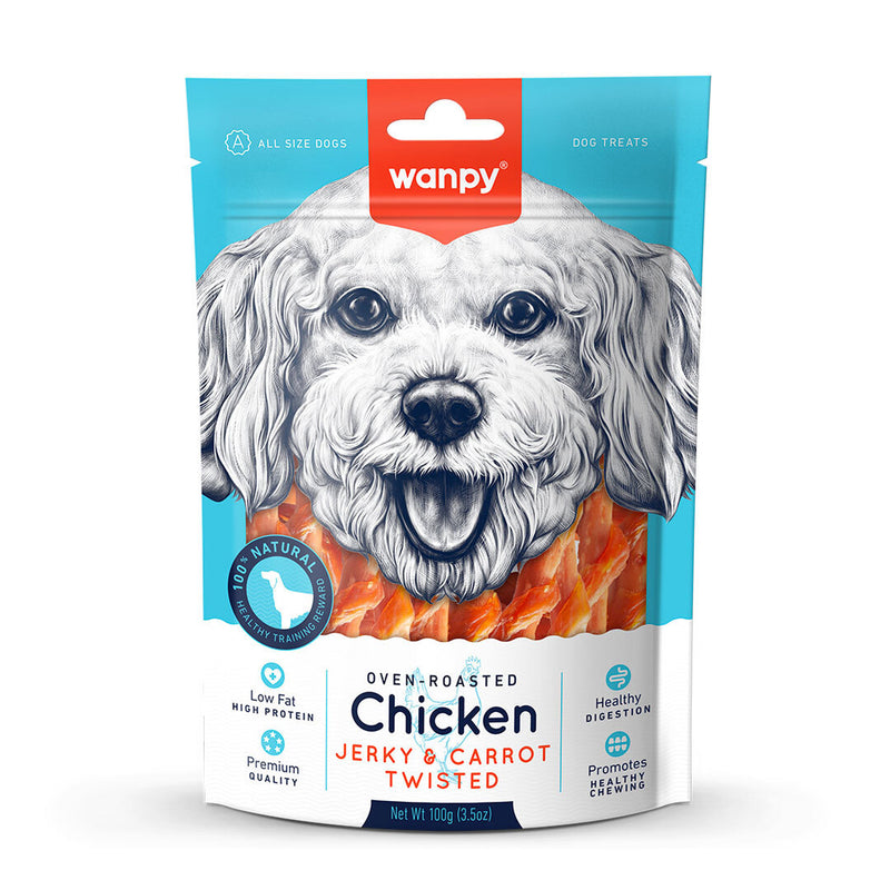 Wanpy Perros Chicken Jerky & Carrot Sticks