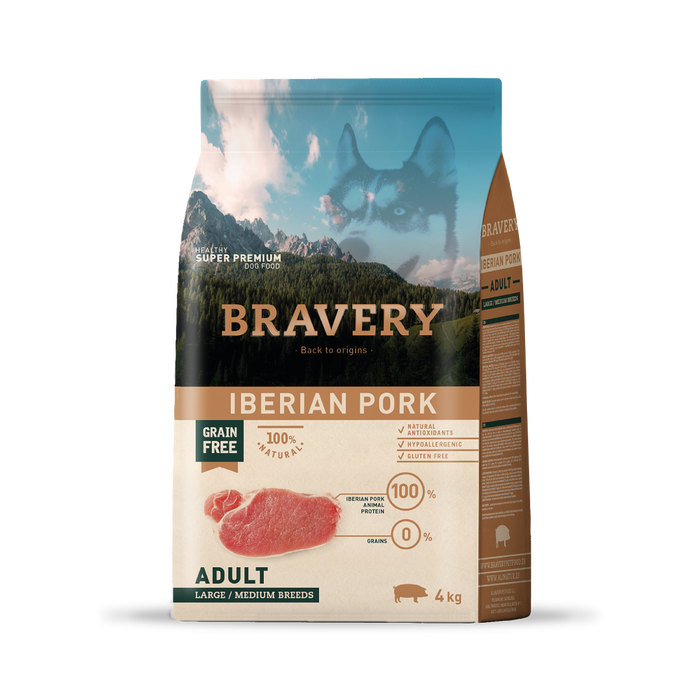 Bravery Large/Medium Adult Iberian Pork