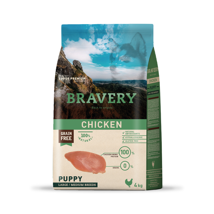 Bravery Large/Medium Puppy Chicken
