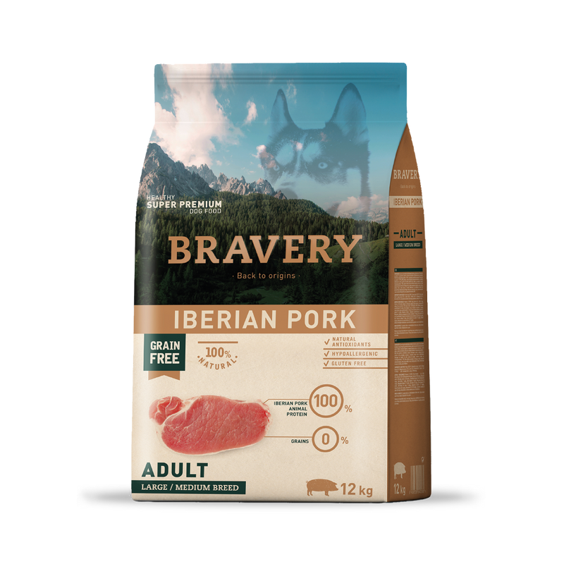 Bravery Large/Medium Adult Iberian Pork