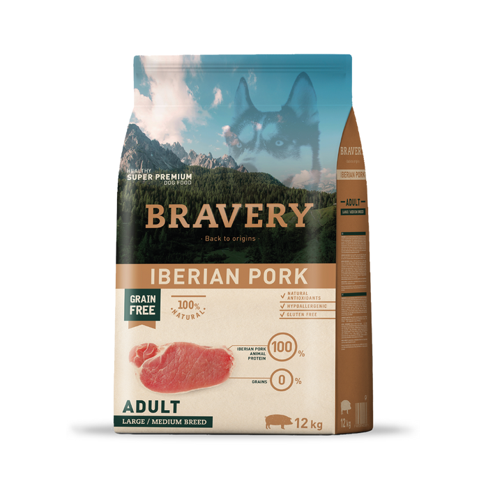 Bravery Large/Medium Adult Iberian Pork