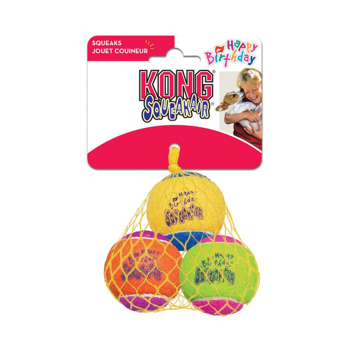 KONG Squeakair Balls Birthday