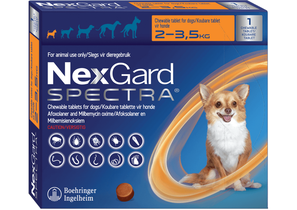NexGard SPECTRA® 9.4/1.9 mg